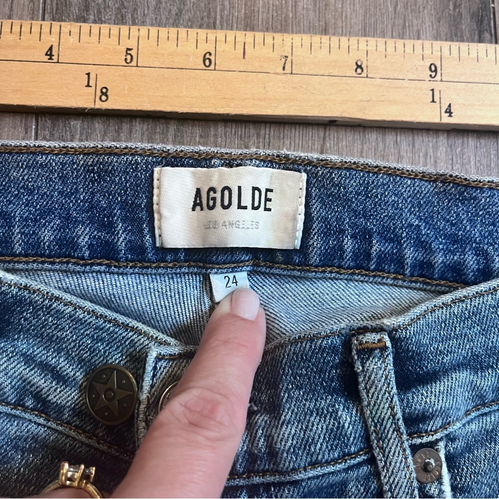 AGOLDE Nico High Rise Slim in Shoreline - Picture 7 of 8